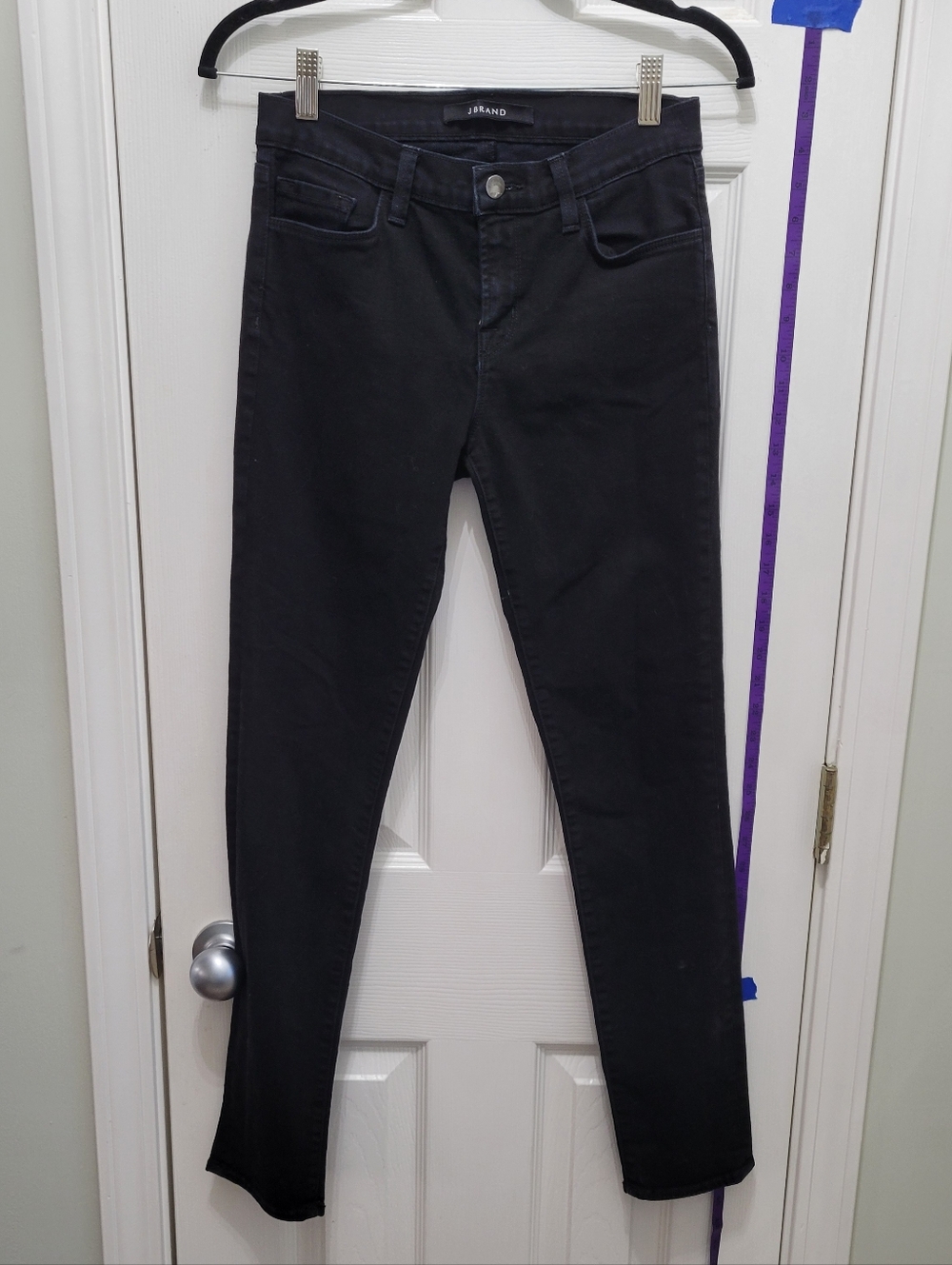 J Brand Black High-Rise Skinny Jeans